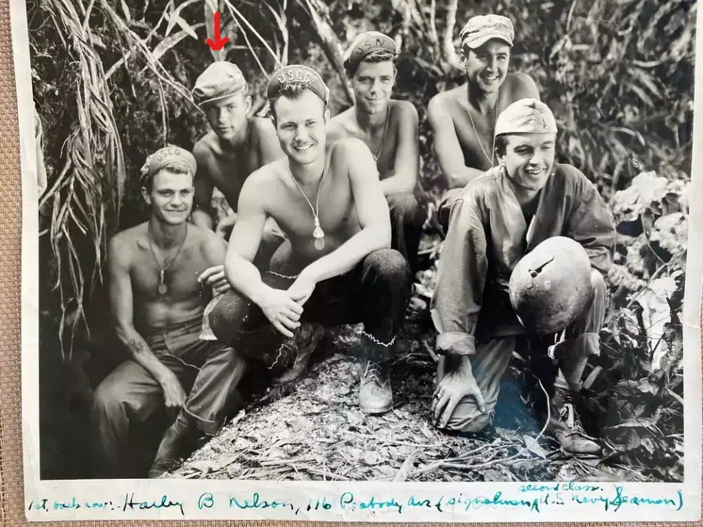 Harley B. Nelson of Homosassa, Florida in a WWII photo
